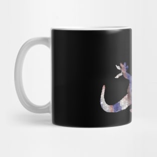 Red White Blue Mosaic Lizard Mug